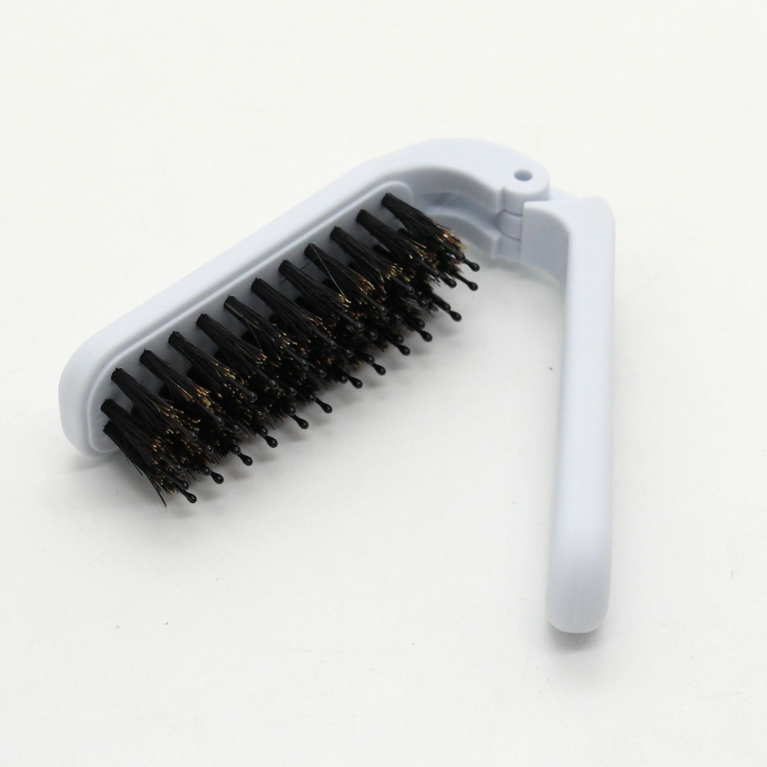 BiziLuxe Travel Brush & Comb – White/Ivory
